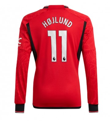 Manchester United Rasmus Hojlund #11 Hemmatröja 2023-24 Långärmad